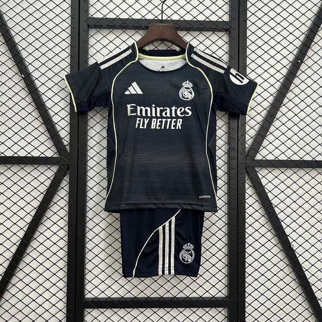 Real Madrid Visitante 25/26 Conjunto Infantil