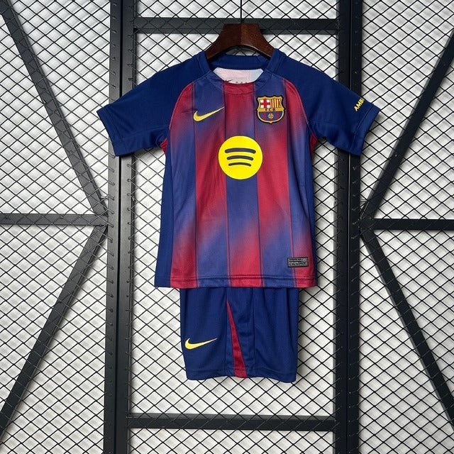 Barcelona Local 25/26 Conjunto Infantil