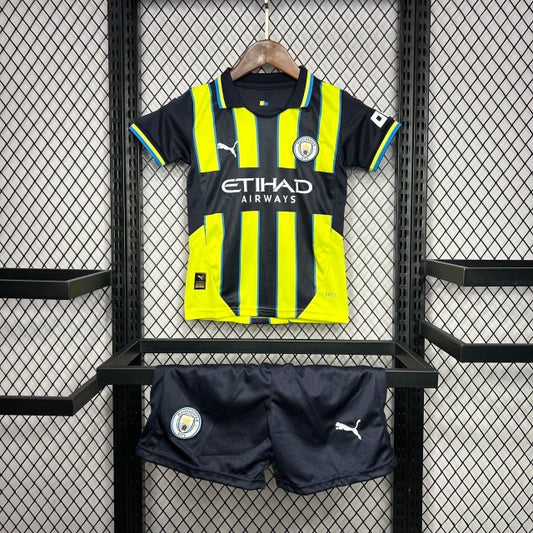 Manchester City Visitante 24/25 Conjunto Infantil