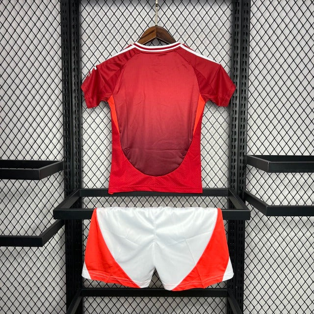 Manchester United Local 24/25 Conjunto Infantil