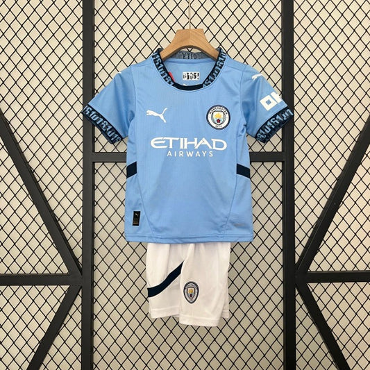 Manchester City Local 24/25 Conjunto Infantil