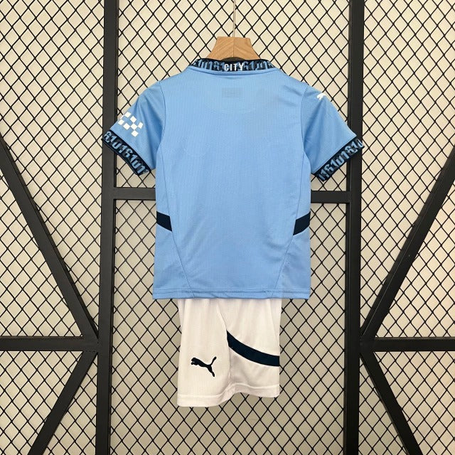Manchester City Local 24/25 Conjunto Infantil